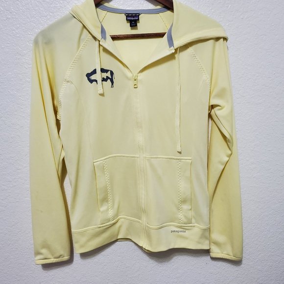 Patagonia light weight zip up jacket yellow - Picture 1 of 9